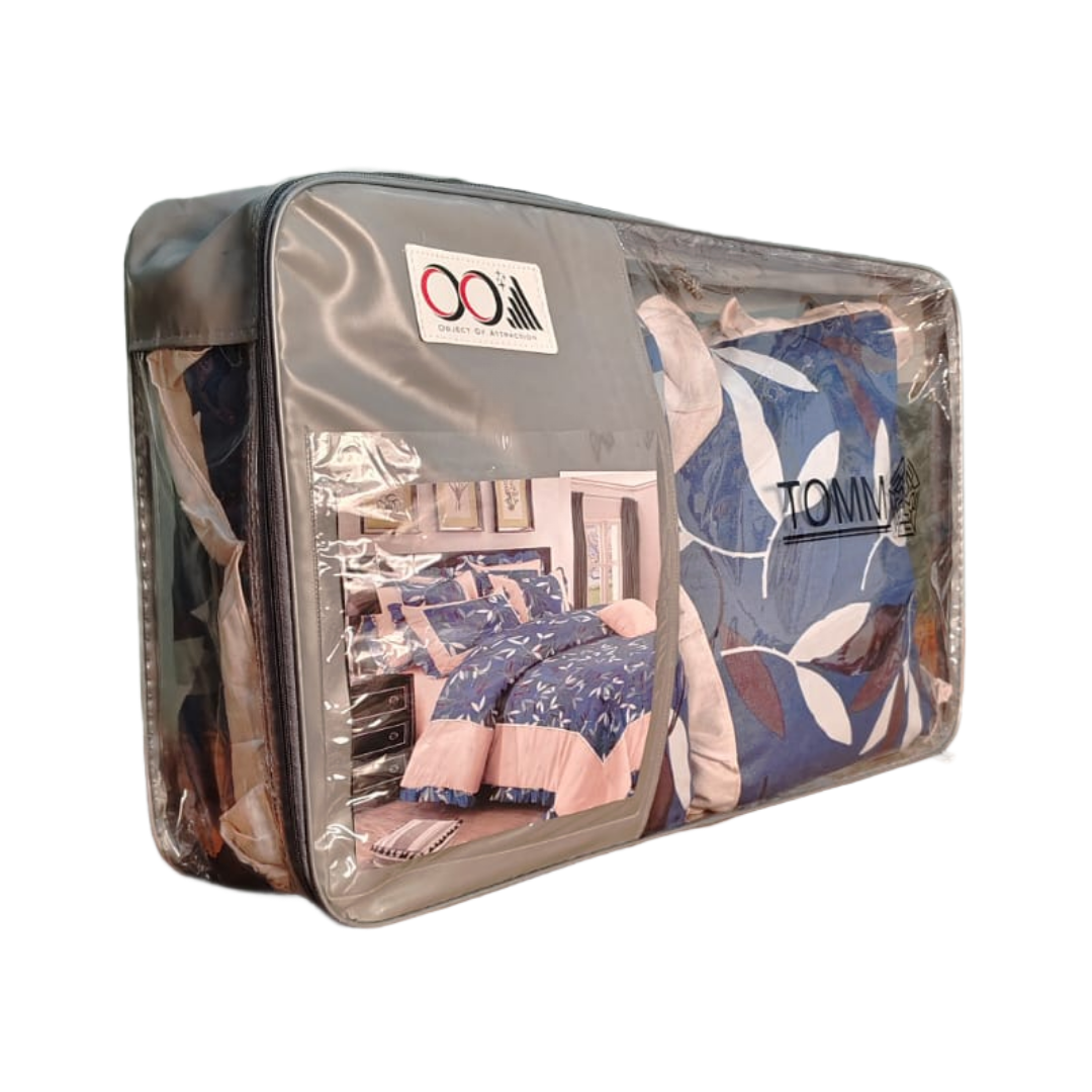 300 TC Glace Cotton Queen Size Bedding Set / Comforter Set